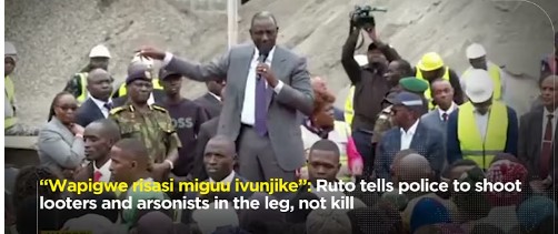 RutoOrdrsLooters to be shot